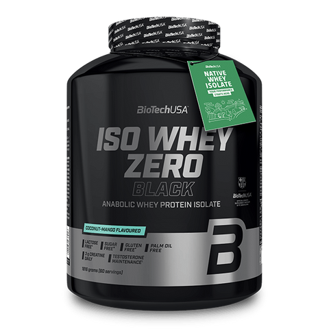 BioTech Iso Whey Zero Black Getränkepulver auf Basis von Molkeproteinisolat