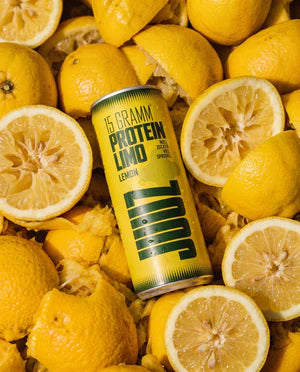 JUUZ Protein Soda Lemon – Protein Limonade mit 15 g Protein und 0 g Zucker